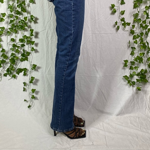 DARK BOOT CUT LOW RISE DENIM - 2000s VIBE - Picture 3 of 4